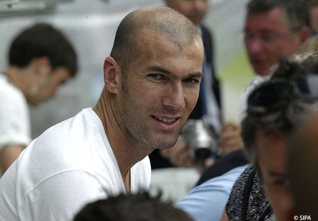 Zinedine Zidane famous French football player